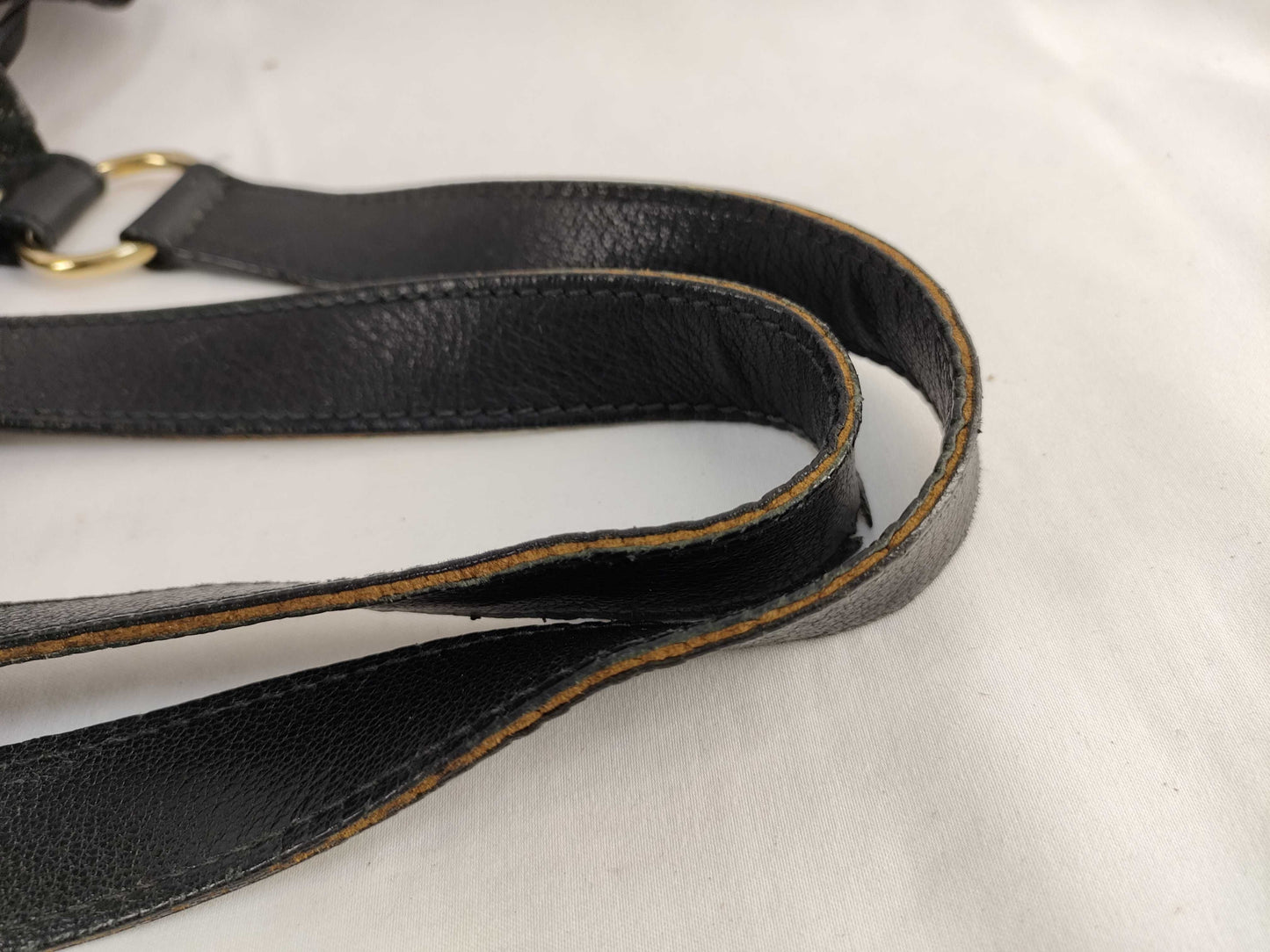 SAINT LAURENT Drawstring Leather Handbag