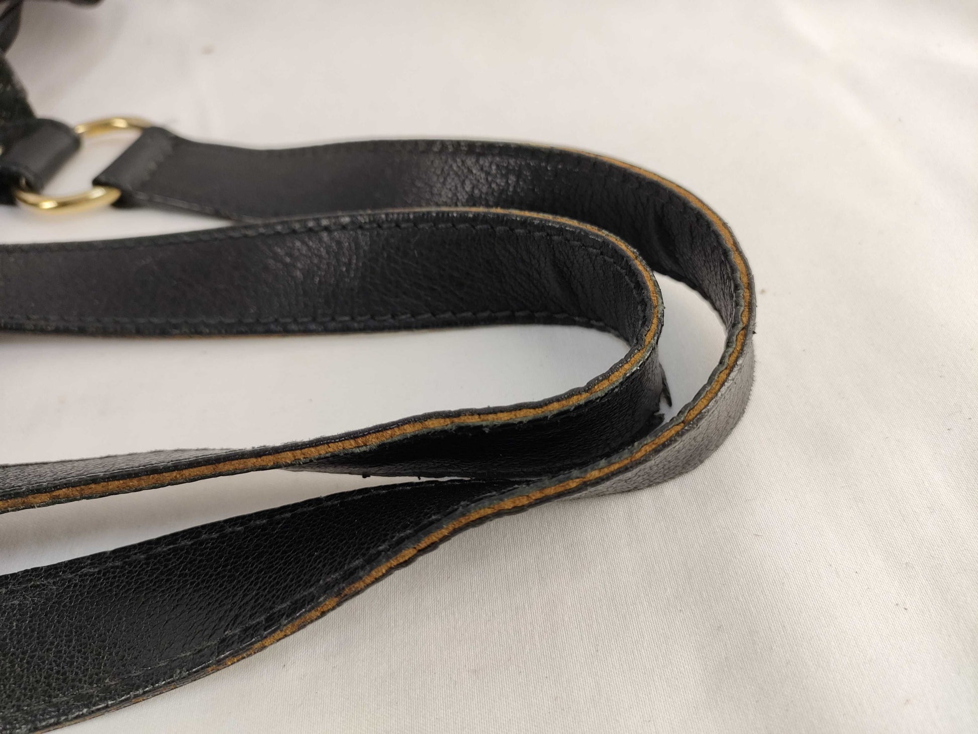 SAINT LAURENT Drawstring Leather Handbag