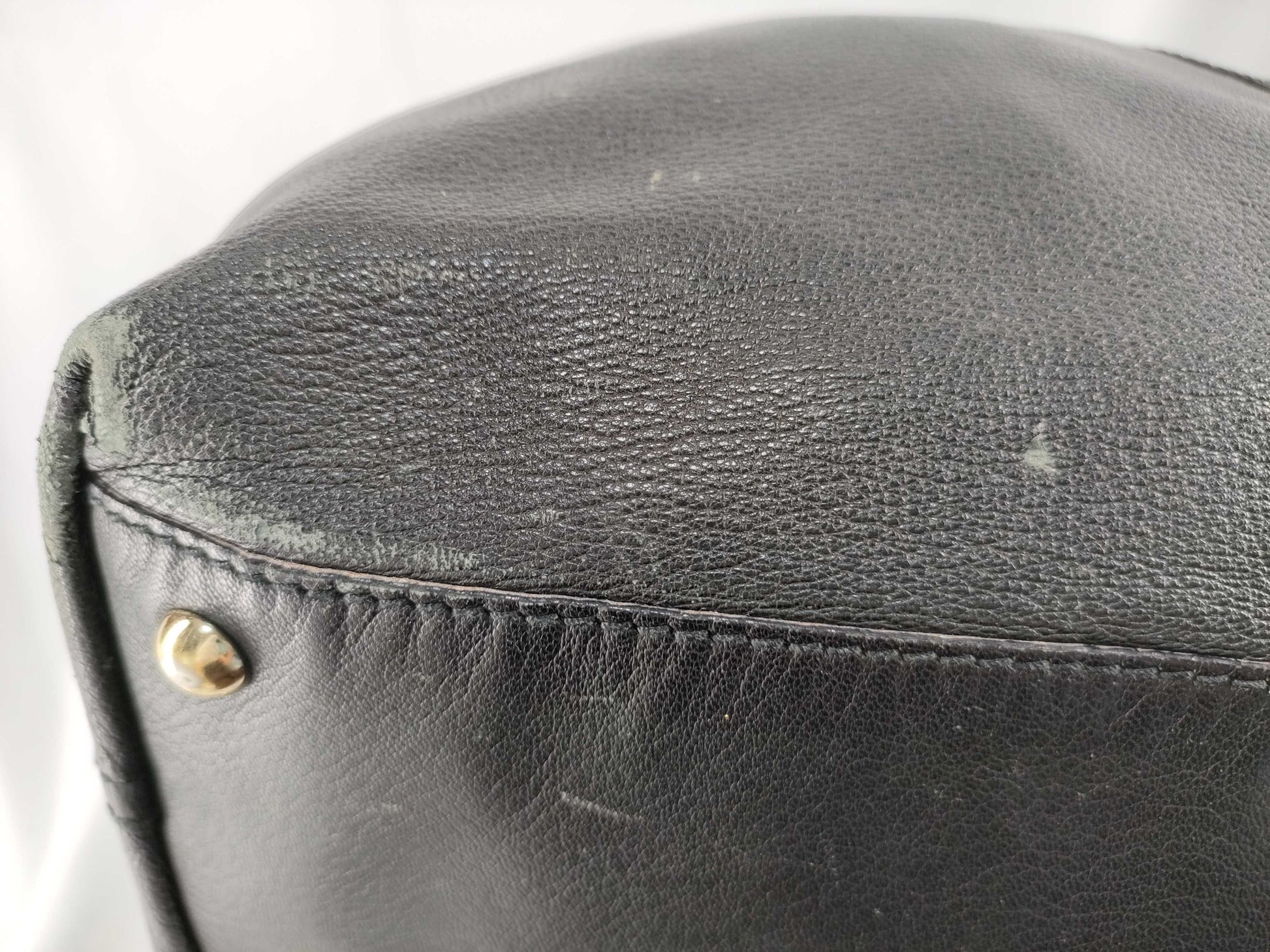 SAINT LAURENT Drawstring Leather Handbag
