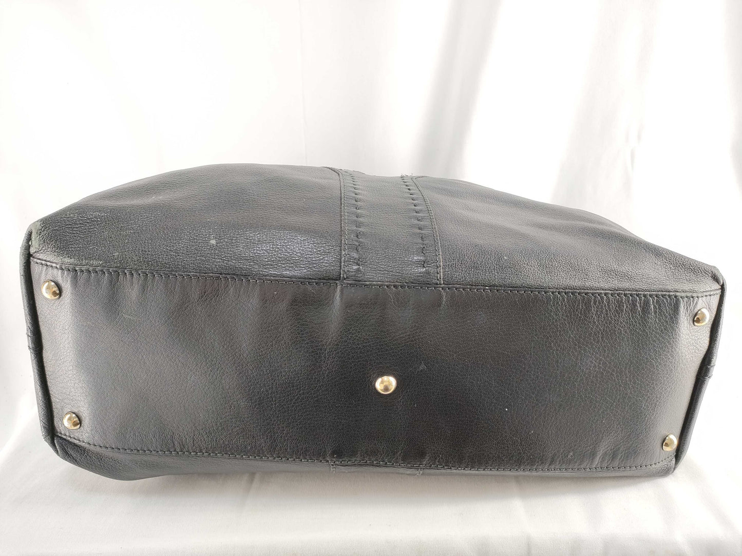 SAINT LAURENT Drawstring Leather Handbag