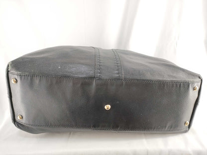 SAINT LAURENT Drawstring Leather Handbag