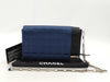 CHANEL Chocolate Bar Blue x Black Nylon Shoulder Bag