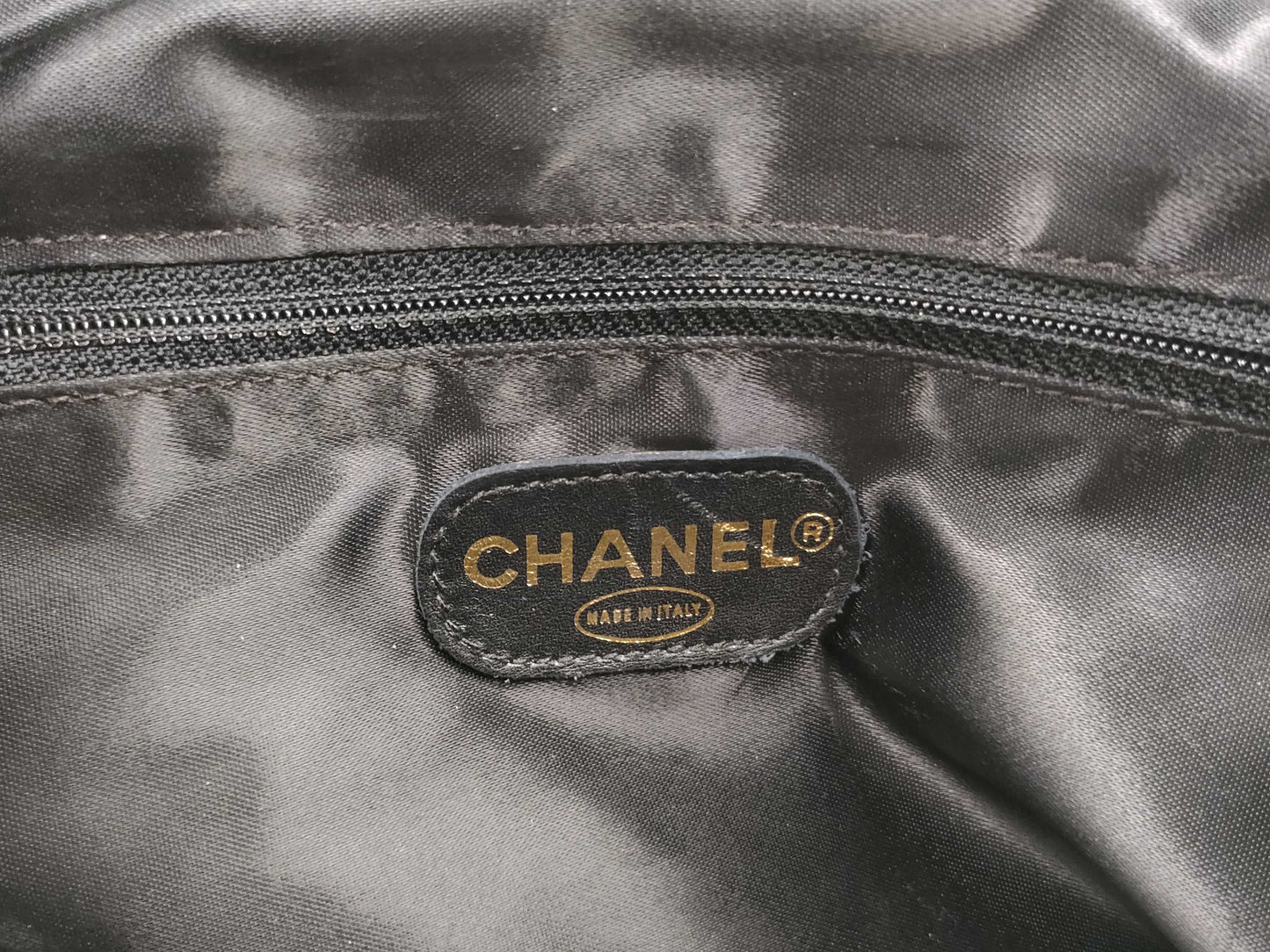 CHANEL Matelasse Lamb Black Backpack with Coco Mark