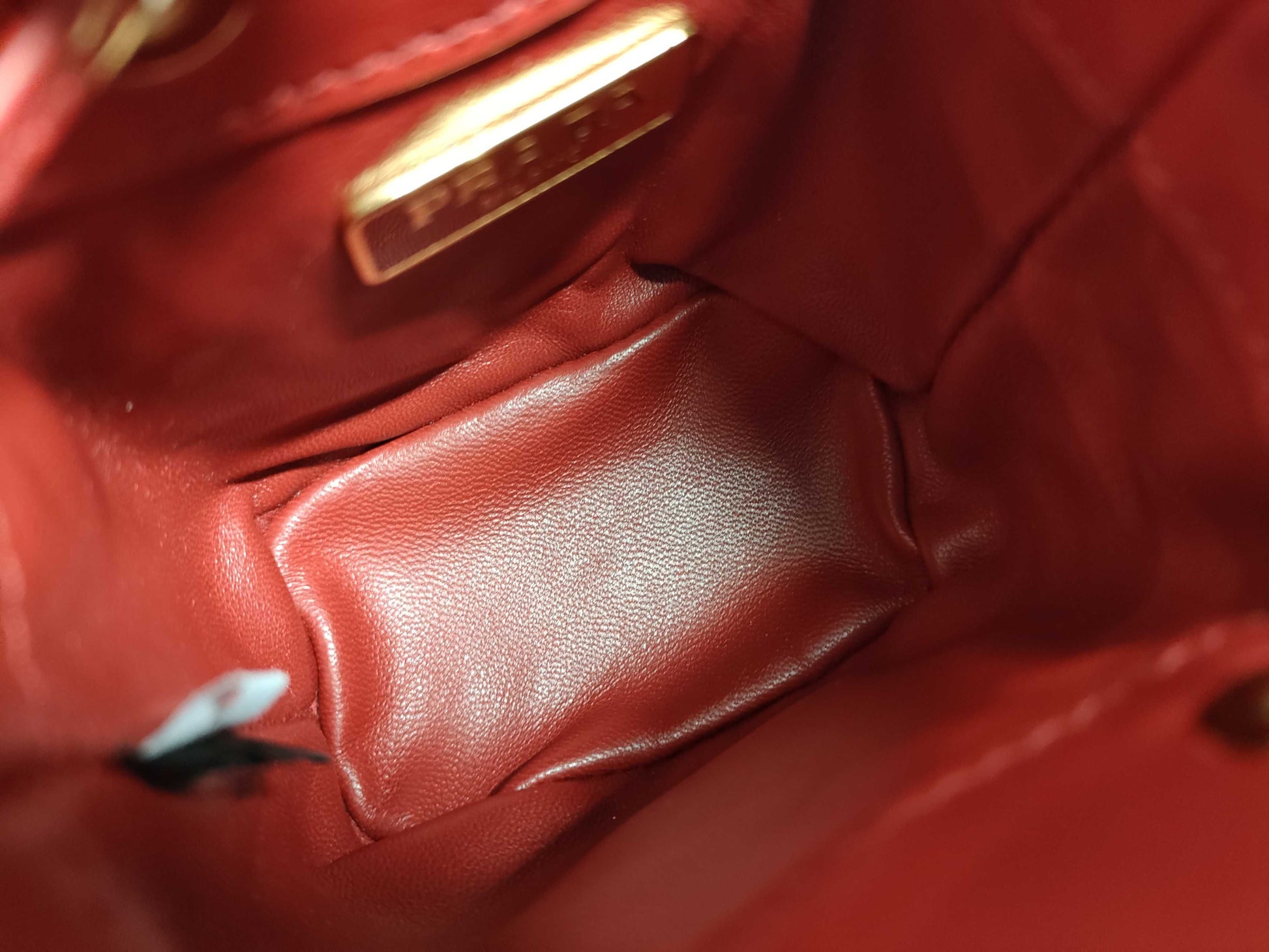 PRADA Patent Red 1NR016 Shoulder Bag