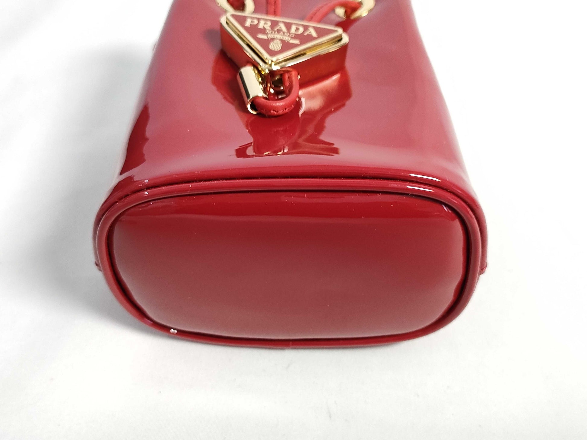 PRADA Patent Red 1NR016 Shoulder Bag