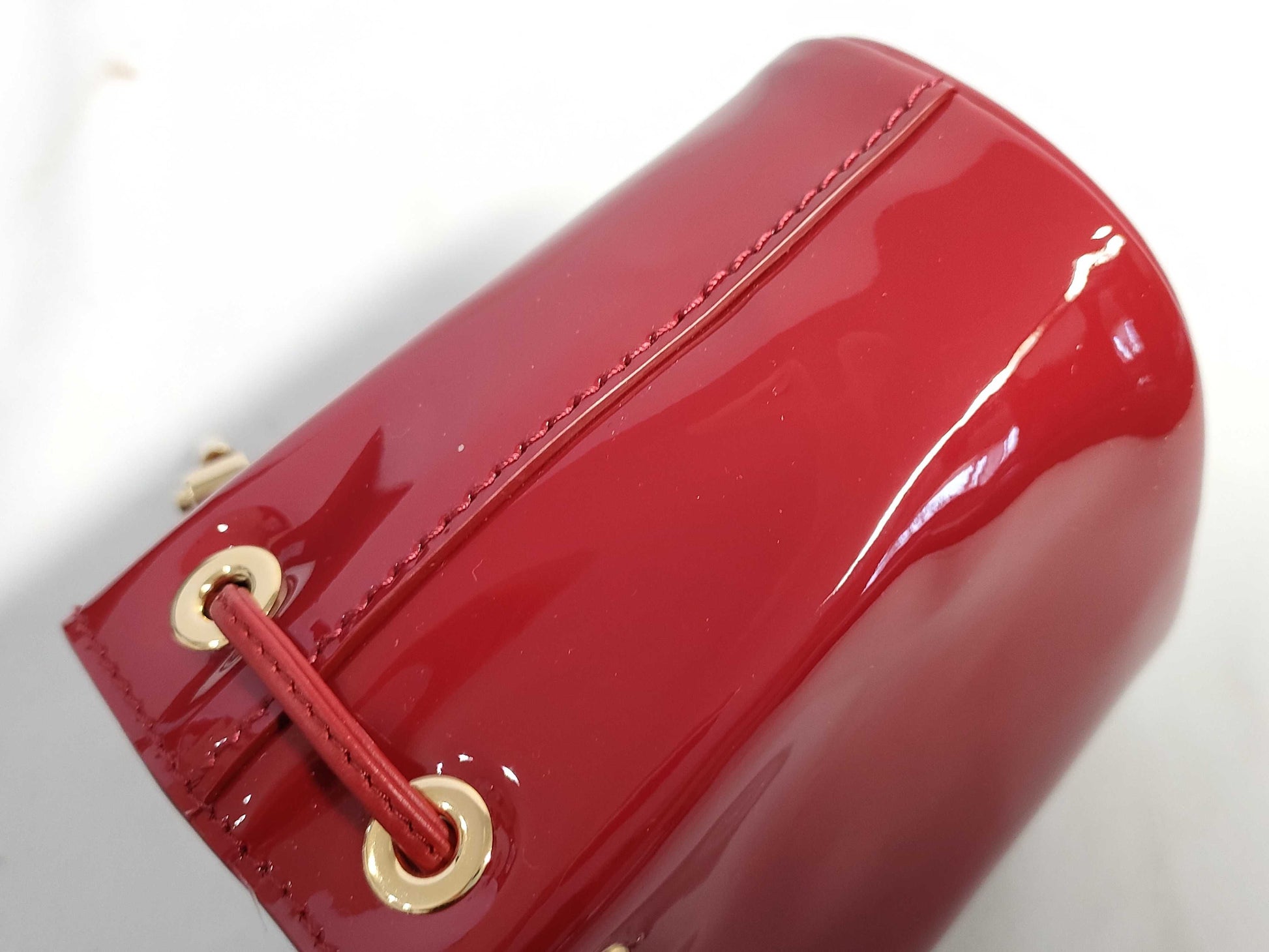 PRADA Patent Red 1NR016 Shoulder Bag