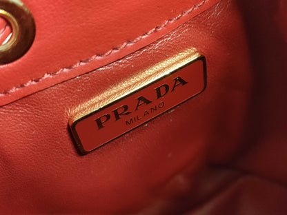 PRADA Patent Red 1NR016 Shoulder Bag