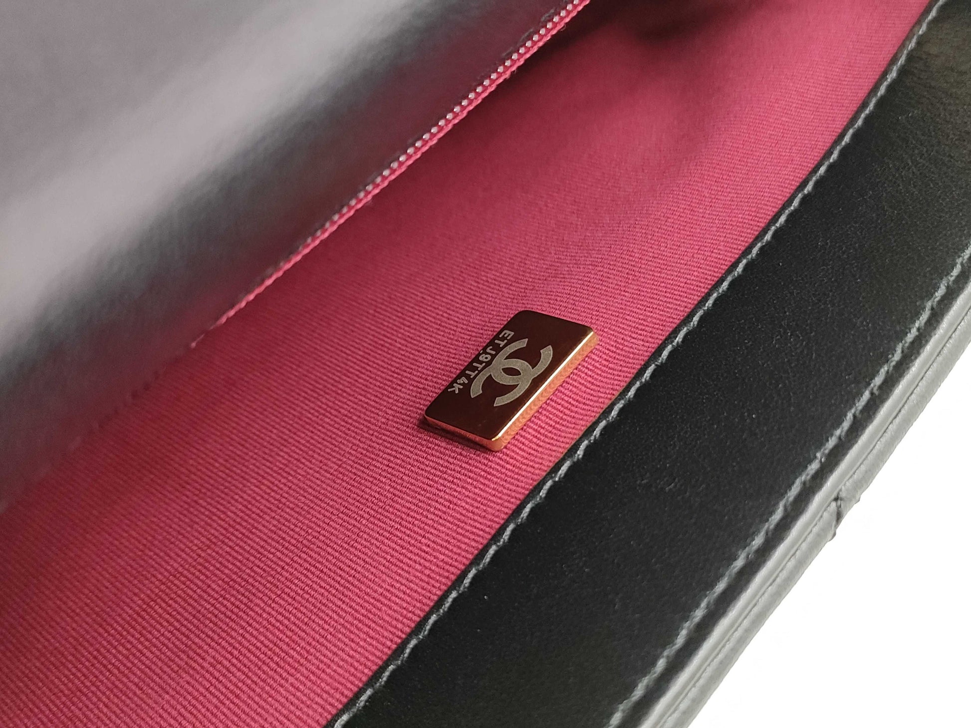CHANEL Matelasse Chain Shoulder Bag in Black Lamb
