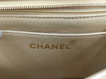 CHANEL Mademoiselle Chain Shoulder Bag Beige