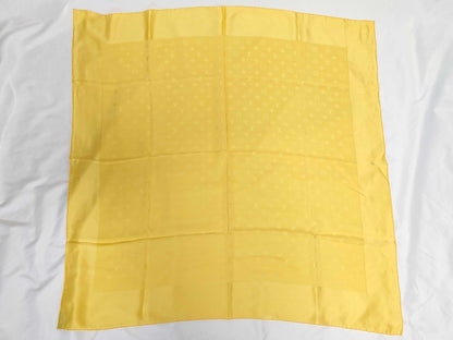 LOUIS VUITTON Monogram Yellow Scarf Silk Large Scarf