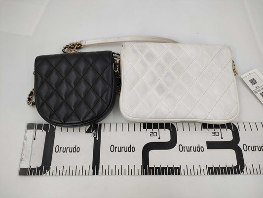 CHANEL Twin Matelasse Lambskin Shoulder Bag, No. 27