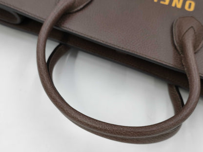 GUCCI 100th Anniversary Model Leather 2-Way Brown Tote Bag