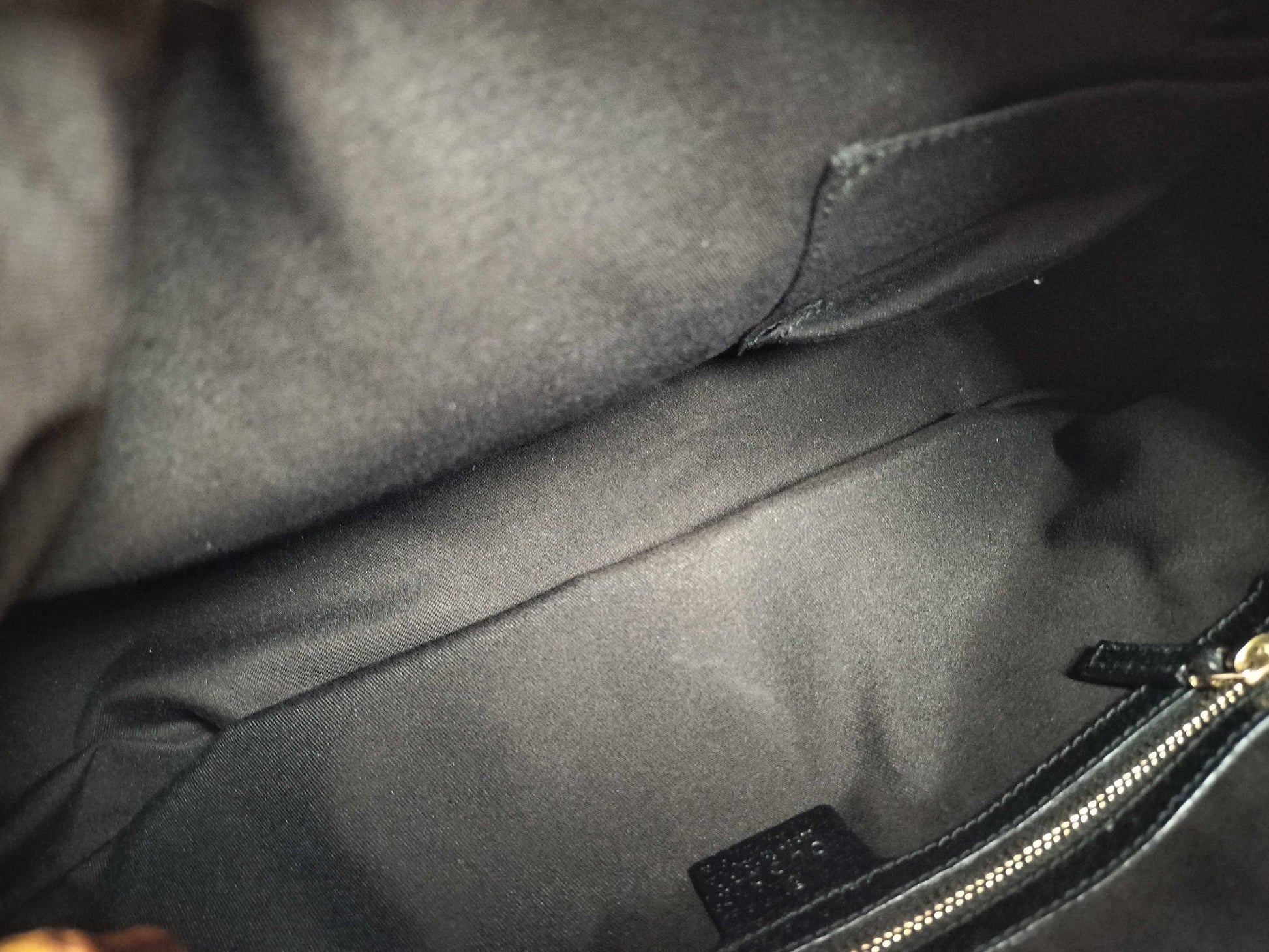 GUCCI Bamboo Turnlock GG Canvas One-Shoulder Tote Bag