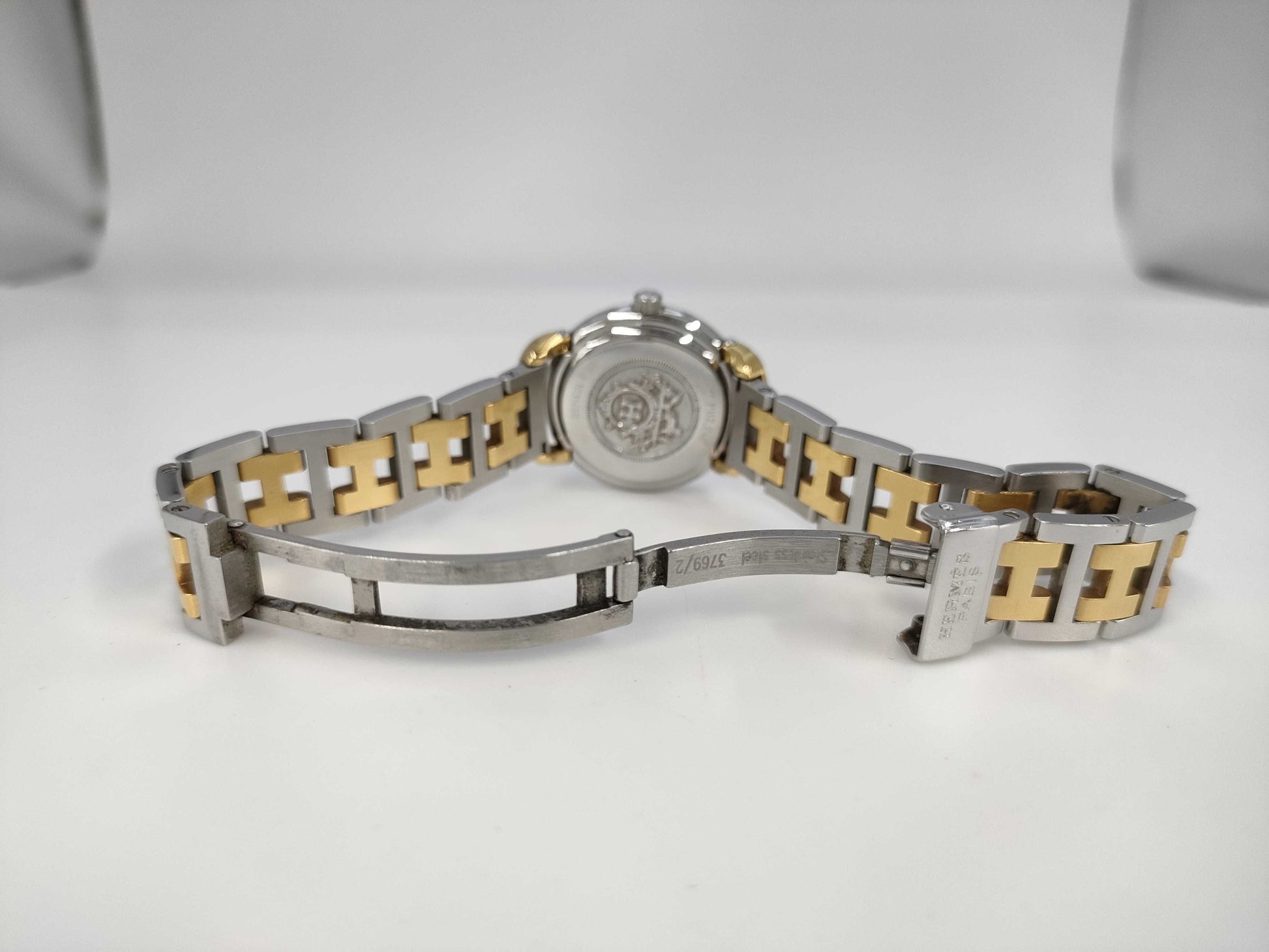 HERMES Pullman PU2.240 1031460 Quartz Women's Watch with Defective Daily Accuracy