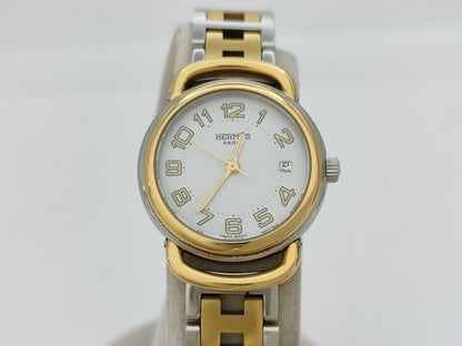 HERMES Pullman PU2.240 1031460 Quartz Women's Watch with Defective Daily Accuracy