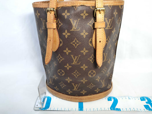 LOUIS VUITTON M42238 Monogram Louis Vuitton Bucket PM Handbag
