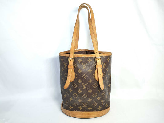 LOUIS VUITTON M42238 Monogram Louis Vuitton Bucket PM Handbag