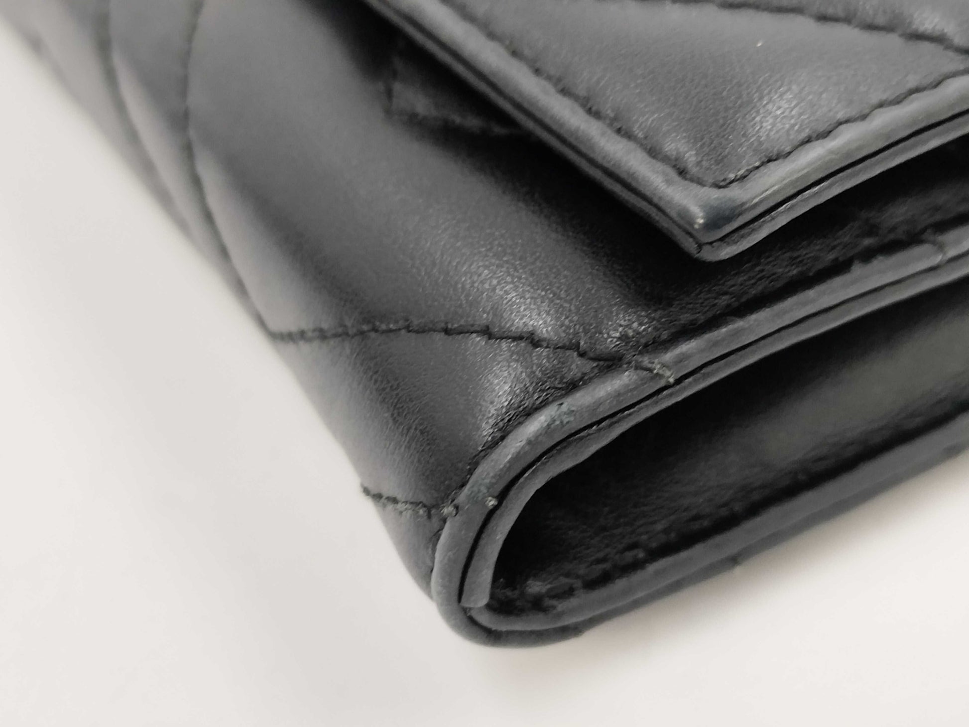 GUCCI Marmont Long Wallet, Leather, Black, 443436
