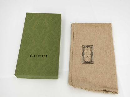GUCCI Marmont Long Wallet, Leather, Black, 443436