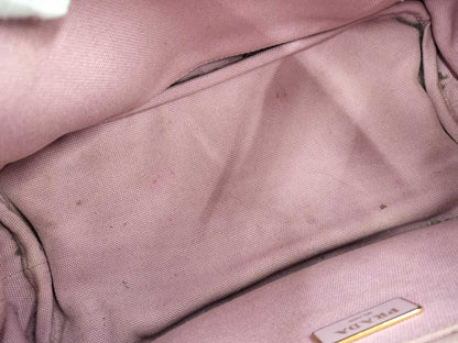 PRADA Canapa Mini 2-way Canvas Handbag in Pink