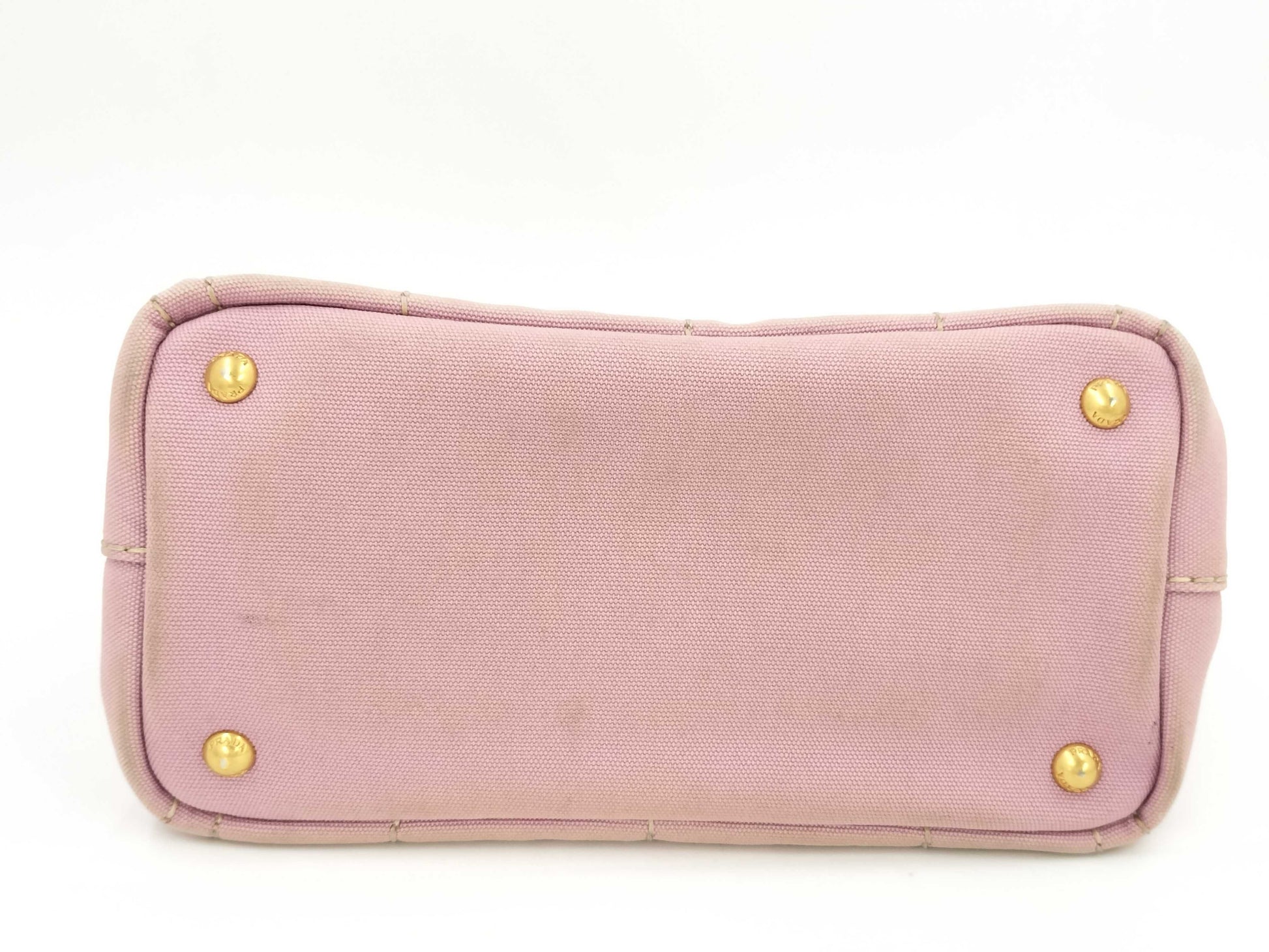 PRADA Canapa Mini 2-way Canvas Handbag in Pink
