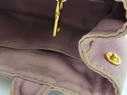 PRADA Canapa Mini 2-way Canvas Handbag in Pink