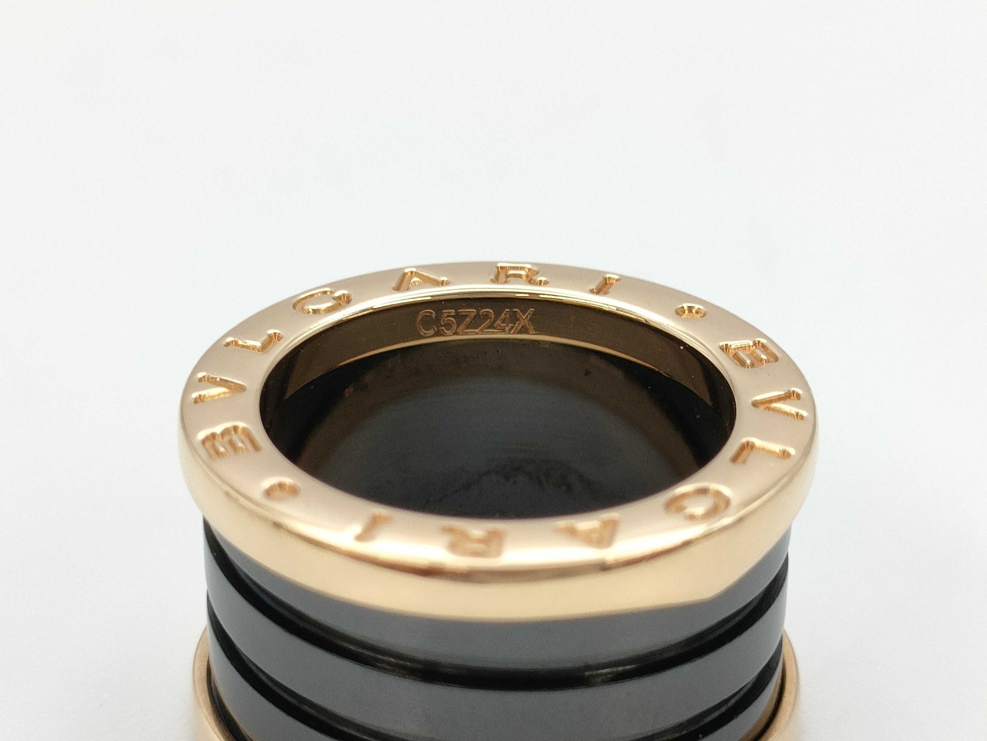 BVLGARI B.zero1 #47 Ceramic PG 750 9.2g Ring 