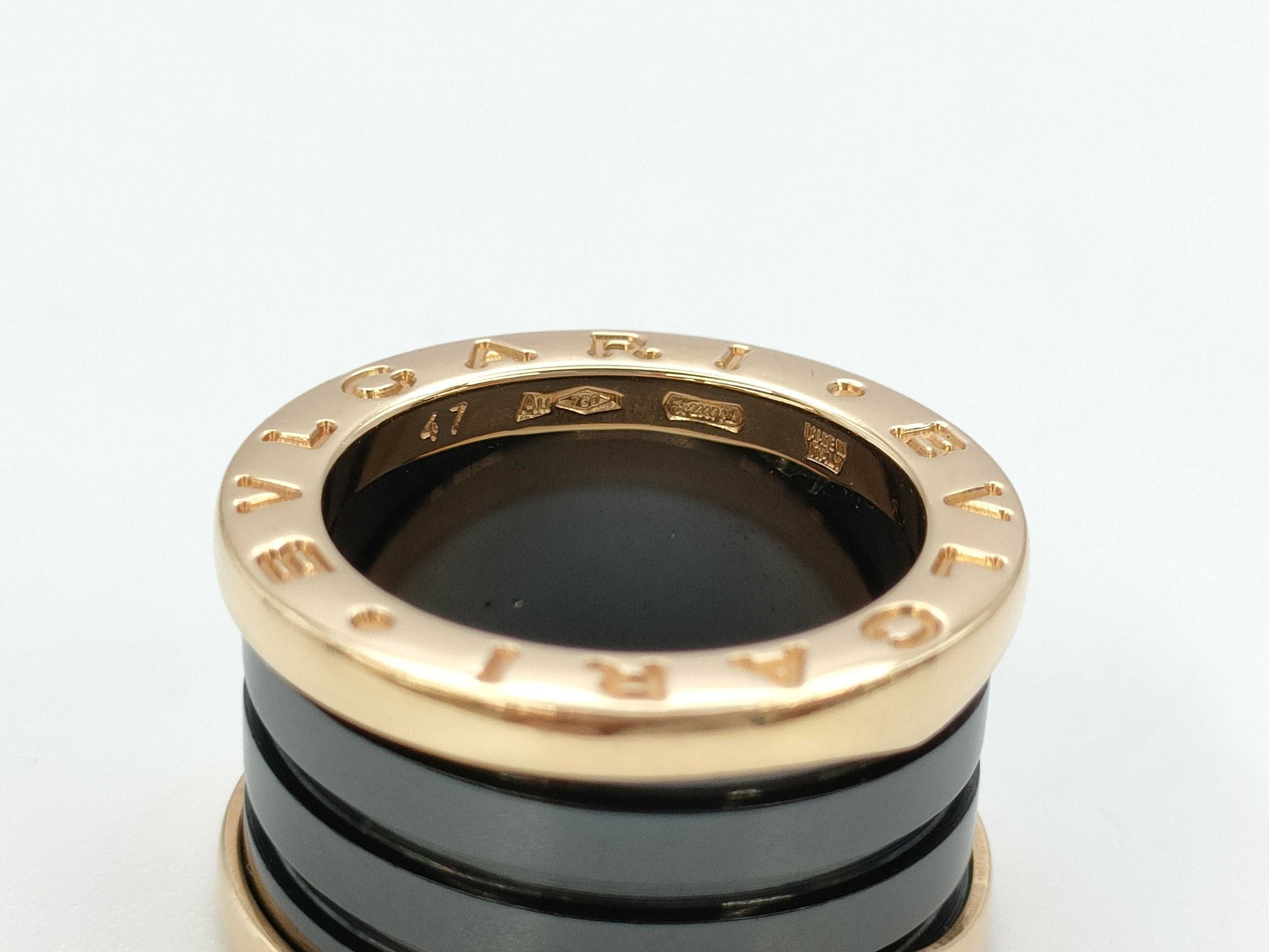 BVLGARI B.zero1 #47 Ceramic PG 750 9.2g Ring 