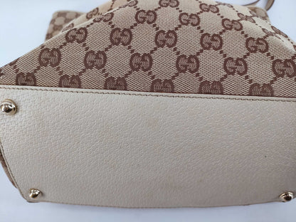 GUCCI GG Canvas GG Canvas x Leather Tote Bag Tote Bag