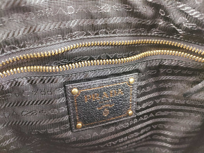 PRADA Nylon Tessuto Triangle Logo 2-Way Tote Bag with Strap