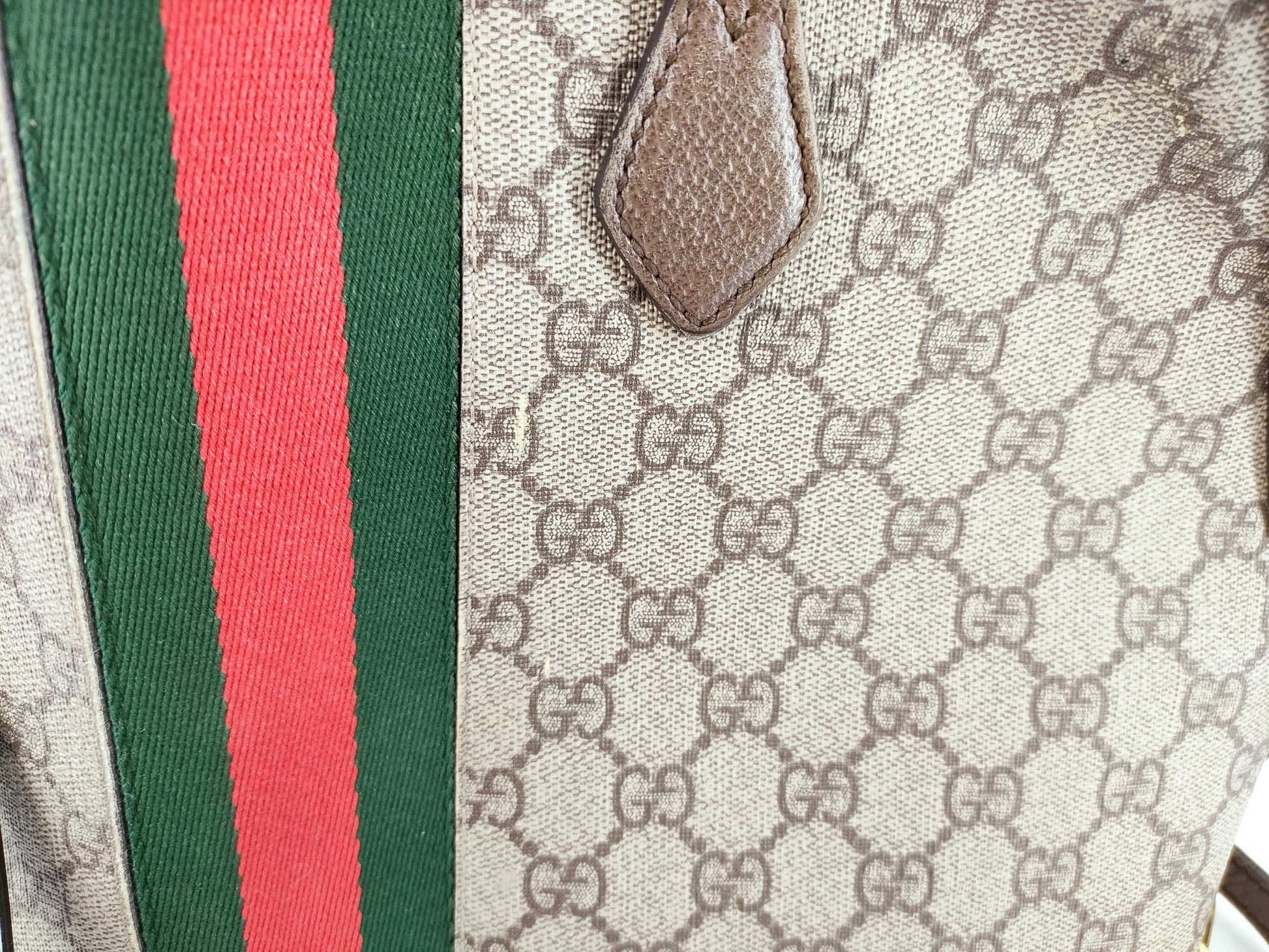 GUCCI GG Supreme Ophidia PVC 2-Way Shoulder Bag