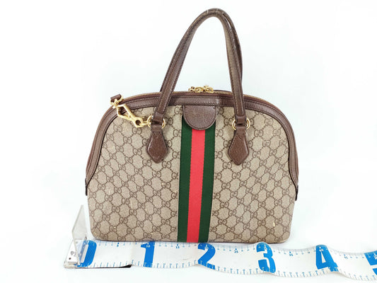 GUCCI GG Supreme Ophidia PVC 2-Way Shoulder Bag