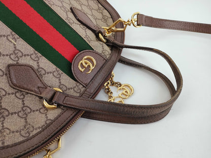 GUCCI GG Supreme Ophidia PVC 2-Way Shoulder Bag