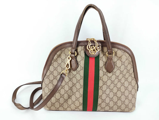 GUCCI GG Supreme Ophidia PVC 2-Way Shoulder Bag
