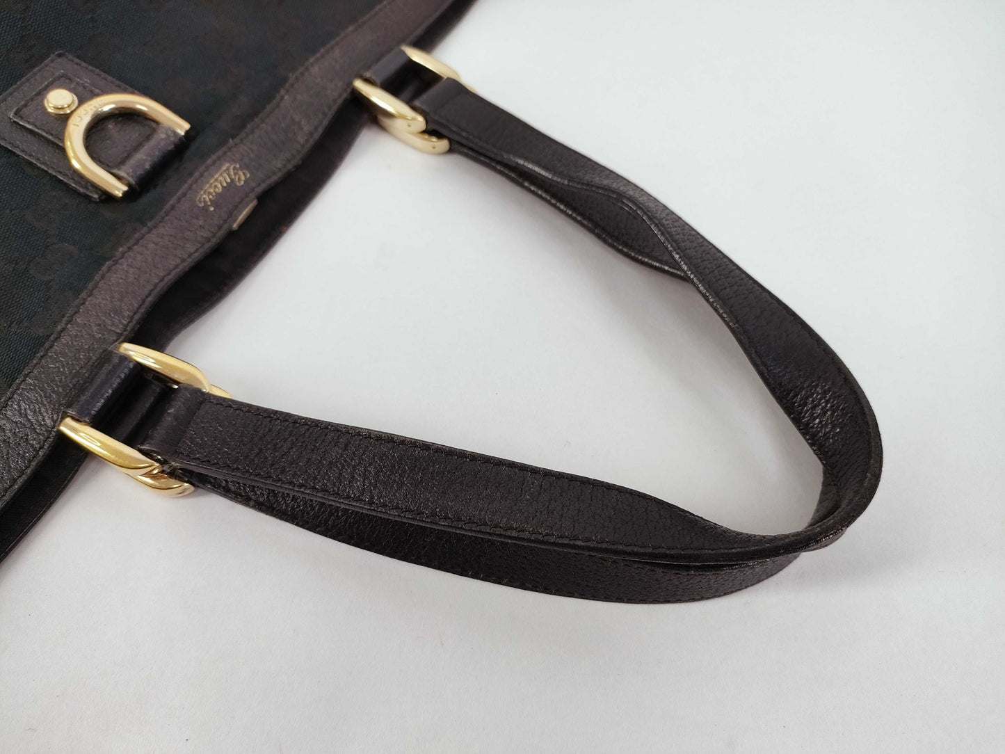 GUCCI GG Canvas GG Canvas x Leather Abbey Tote Bag Tote Bag
