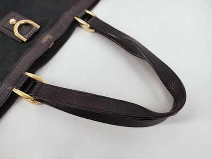 GUCCI GG Canvas GG Canvas x Leather Abbey Tote Bag Tote Bag