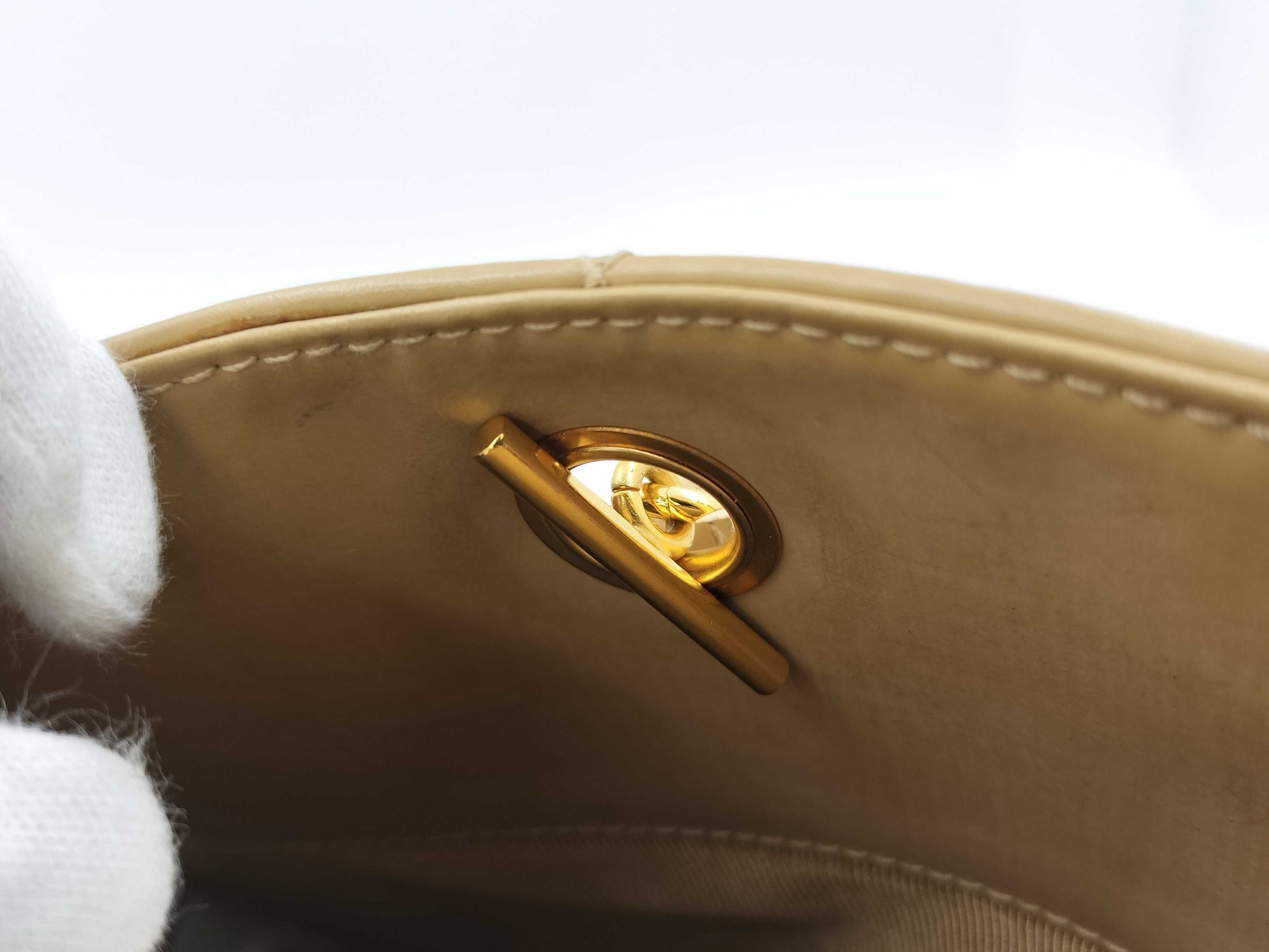CHANEL Supermodel Patent Leather Tote Bag
