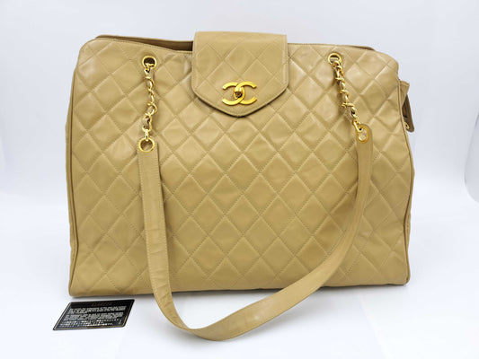 CHANEL Supermodel Patent Leather Tote Bag