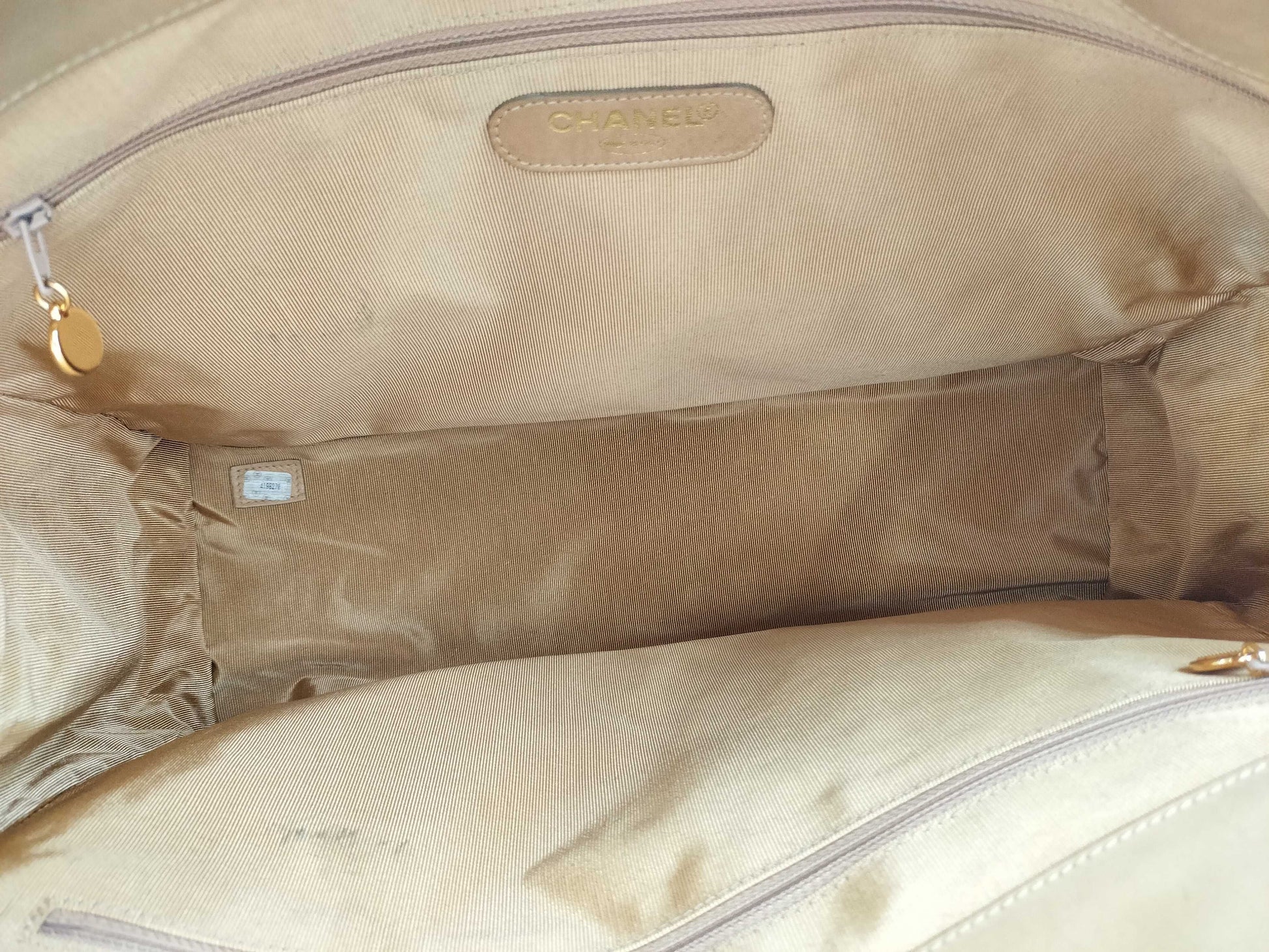 CHANEL Supermodel Patent Leather Tote Bag