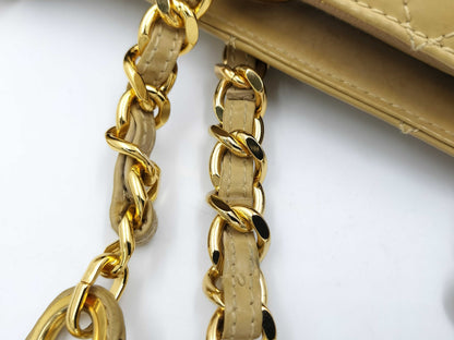 CHANEL Supermodel Patent Leather Tote Bag