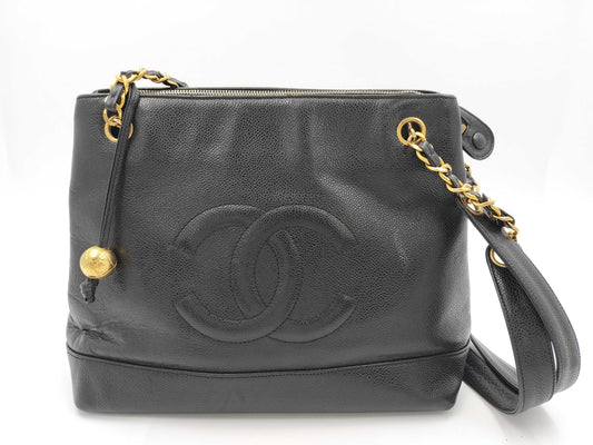CHANEL Caviar Deca Coco Shoulder Bag