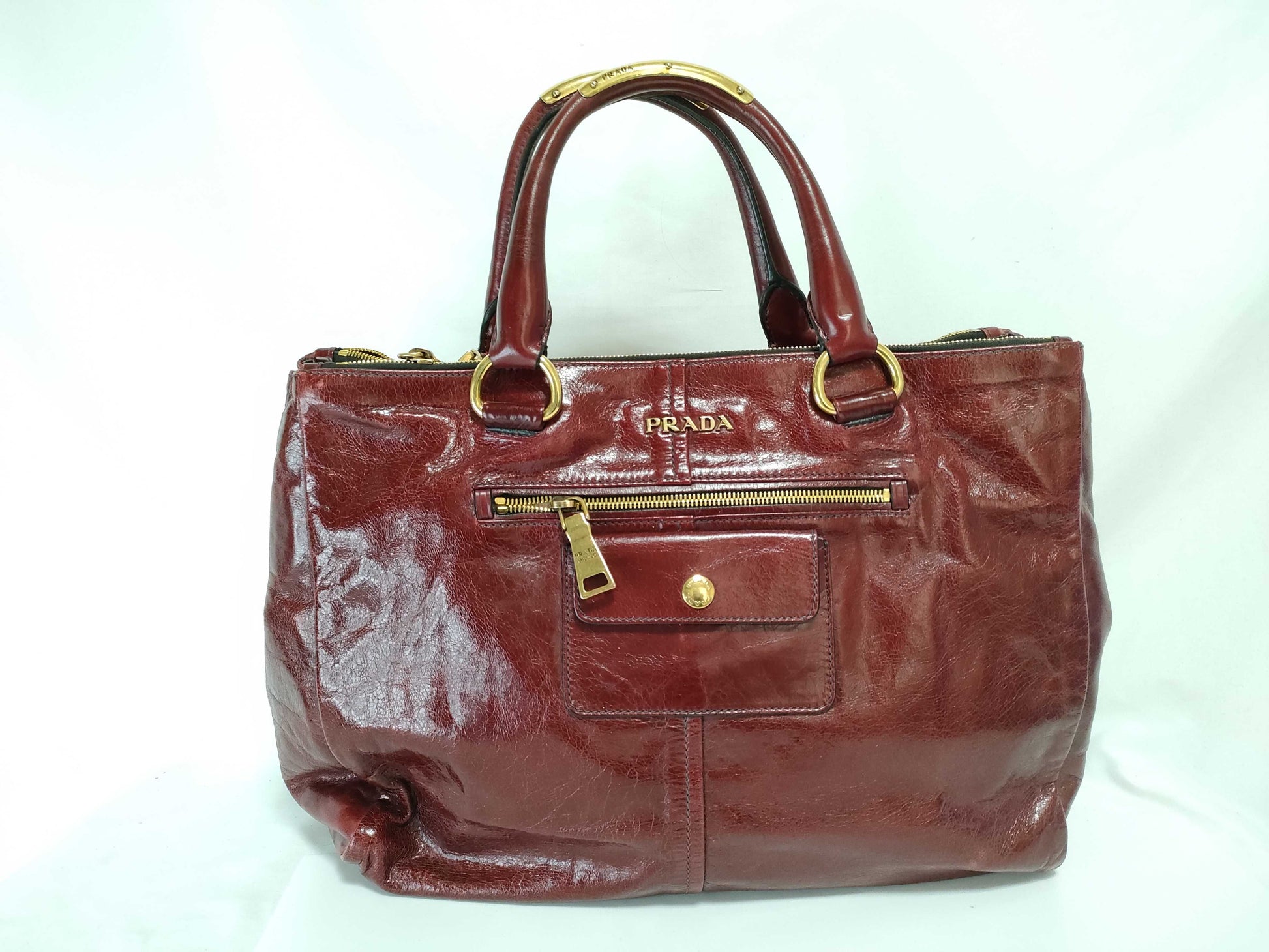 PRADA Leather Tote Bag