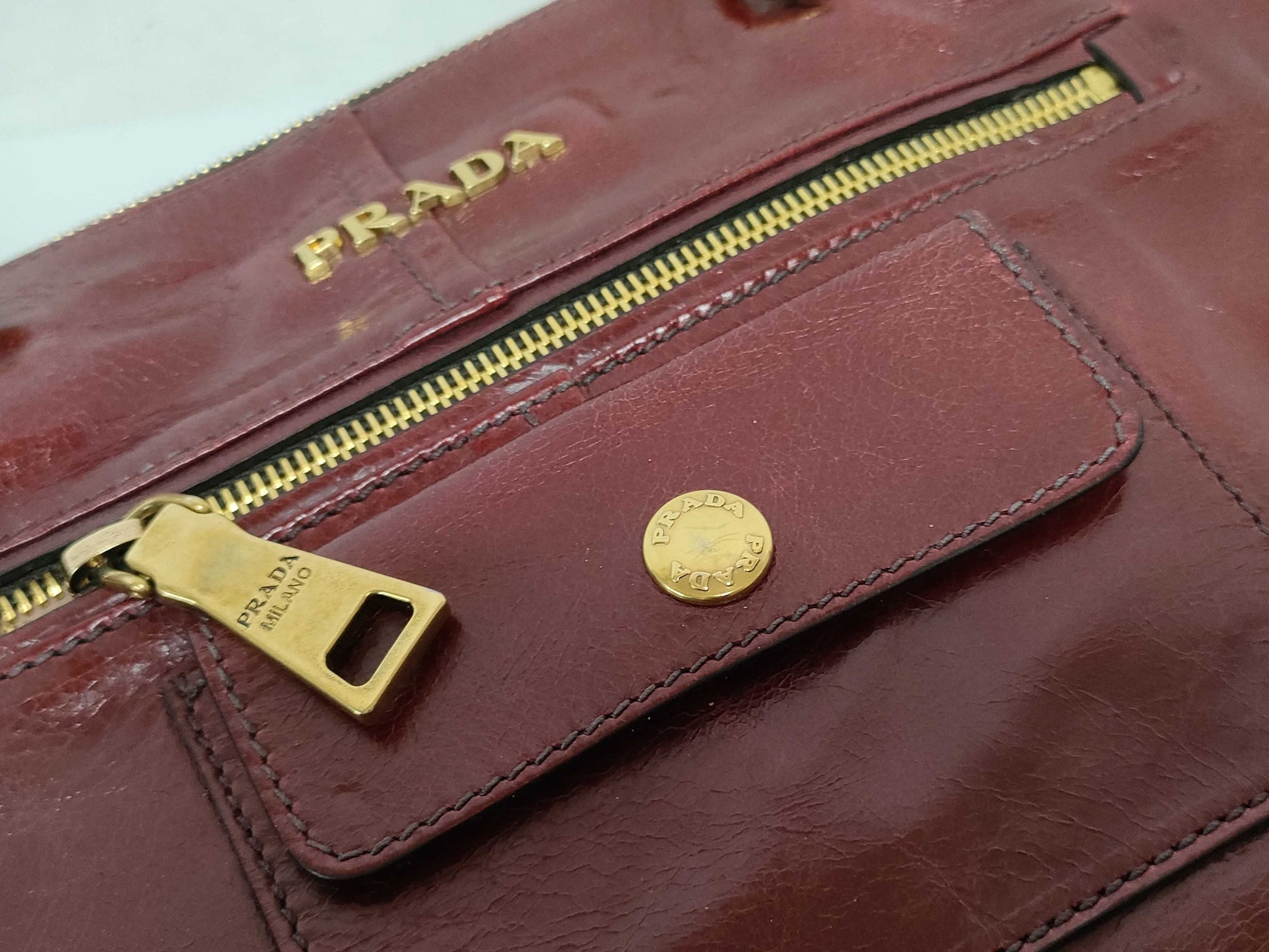 PRADA Leather Tote Bag