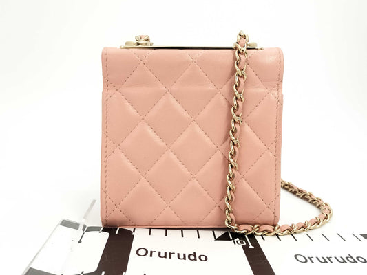 CHANEL Chanel Chain Shoulder Bag Pink Card No. 29 Shoulder Bag