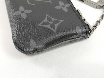 LOUIS VUITTON M 80905 Vuitton Monogram Eclipse Pochette Cle Coin Case