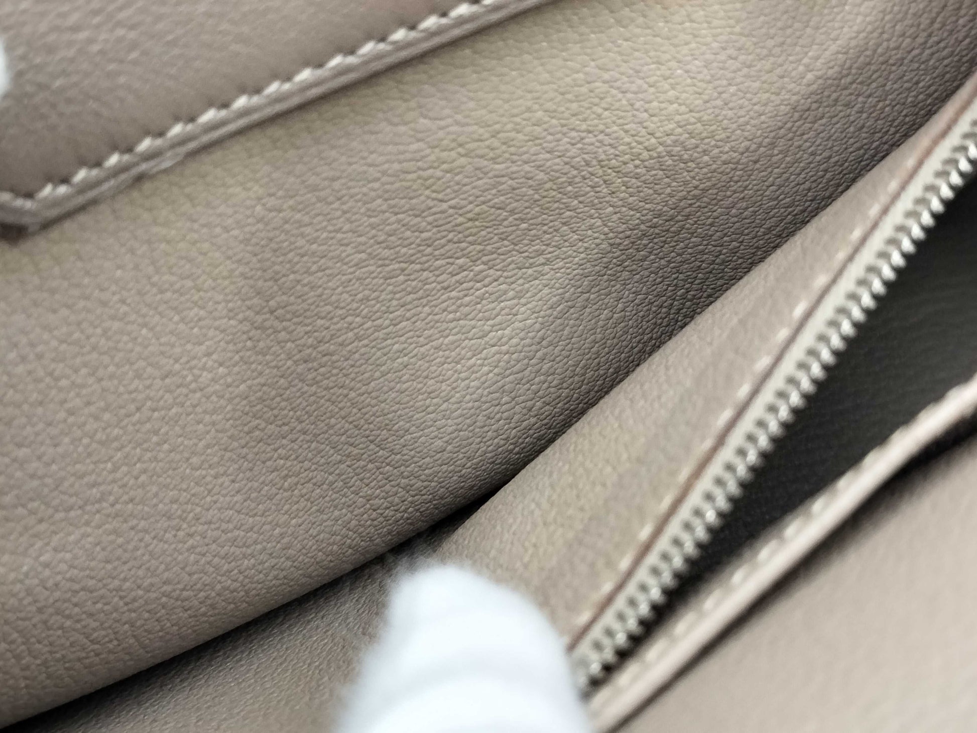 HERMES Birkin 30 Etoupe/Rose Jaipur/Argile Taurillon/Swift Handbag with P Stamp