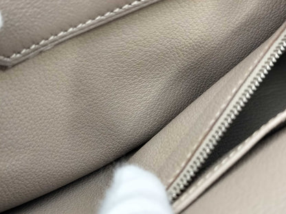 HERMES Birkin 30 Etoupe/Rose Jaipur/Argile Taurillon/Swift Handbag with P Stamp