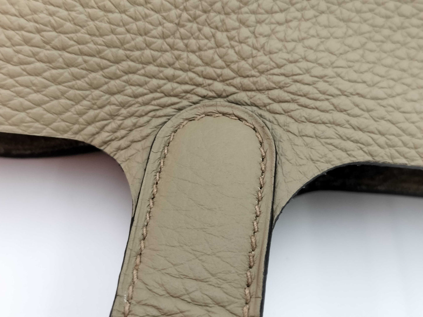 HERMES Picotin Lock PM Unused Beige Marfa Taurillon Handbag with Double Stamp