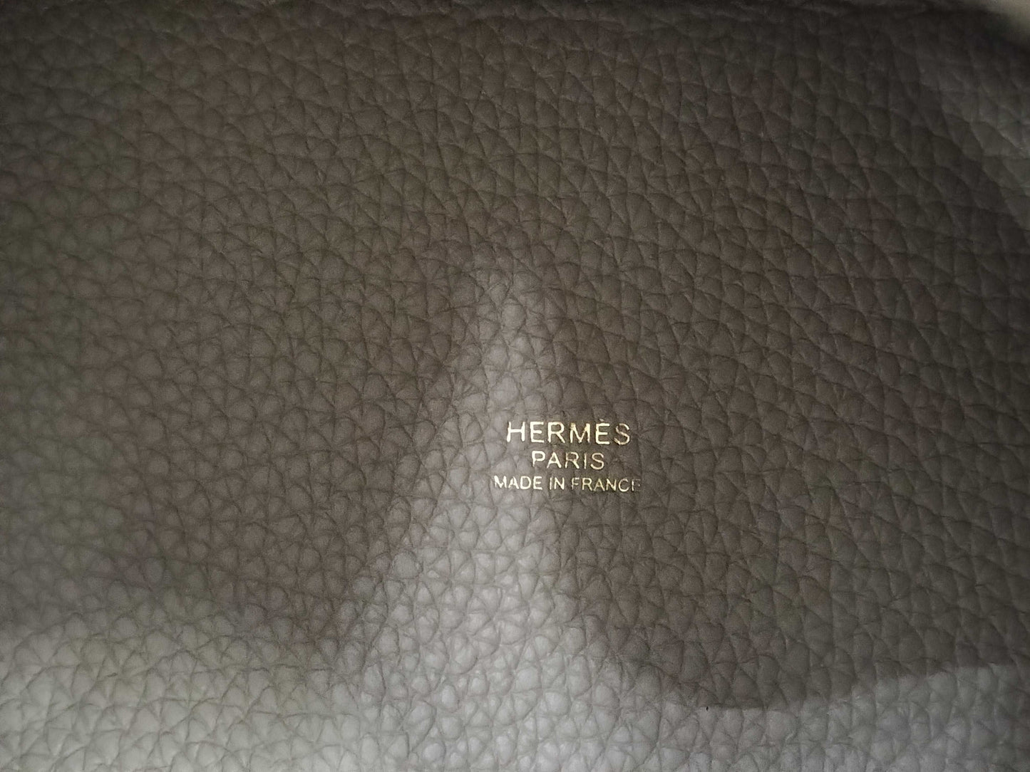HERMES Picotin Lock PM Unused Beige Marfa Taurillon Handbag with Double Stamp