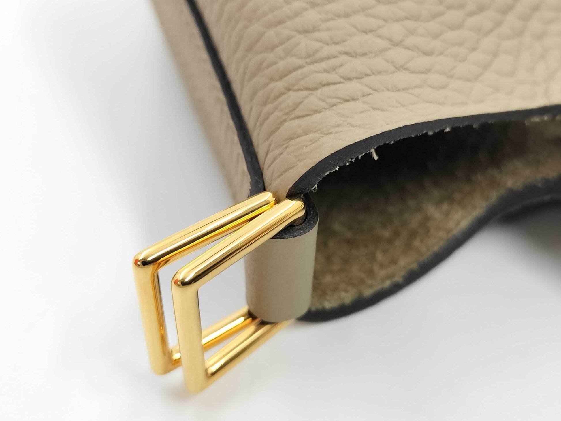 HERMES Picotin Lock PM Unused Beige Marfa Taurillon Handbag with Double Stamp
